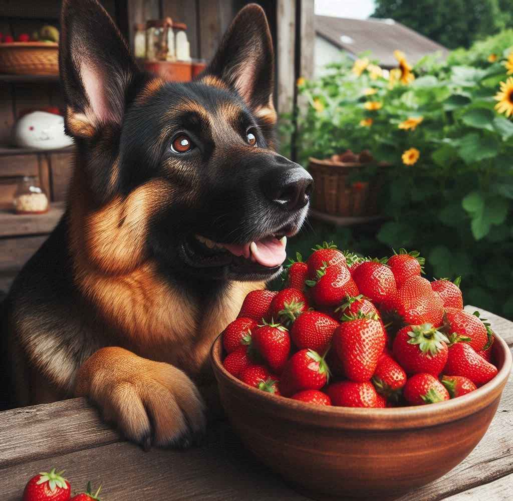 Can German Shepherd Eat Strawberry leaves